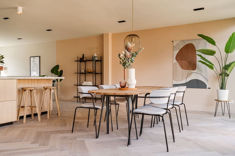 Open-plan kitchen and dining room renovated by Concept Renovations